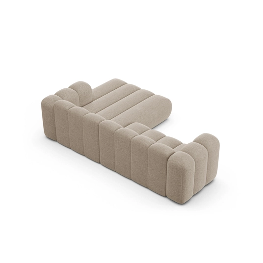 Modular Right Corner Sofa, "Lupine", 4 Seats, 260x177x70, Dark Beige
