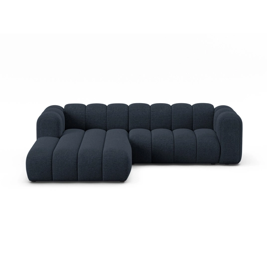 Modular Left Corner Sofa, "Lupine", 4 Seats, 260x177x70, Navy Blue