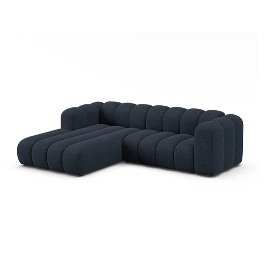 Modular Left Corner Sofa, "Lupine", 4 Seats, 260x177x70, Navy Blue