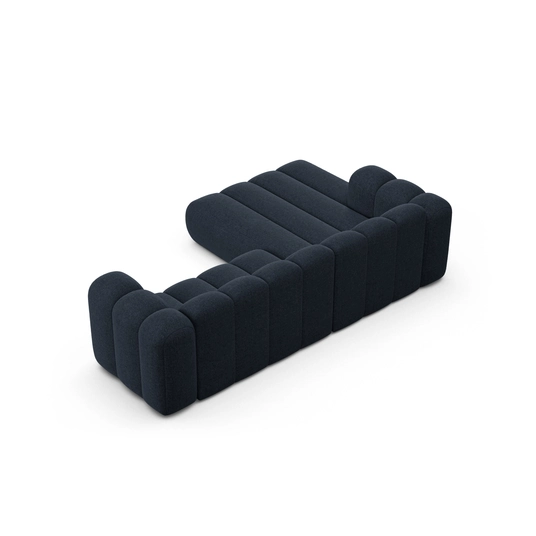 Modular Left Corner Sofa, "Lupine", 4 Seats, 260x177x70, Navy Blue