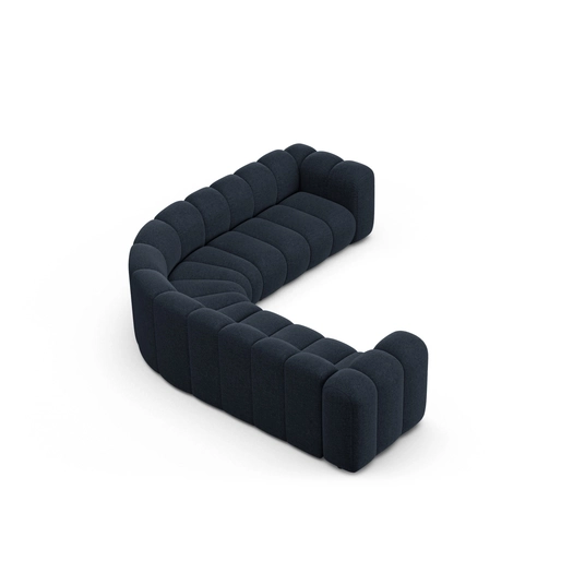 Modular Symmetrical Corner Sofa, "Lupine", 6 Seats, 280x280x70, Navy Blue