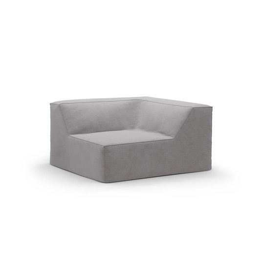 Corner Modul Cover, "Jodie", 102x102x1, Warm grey