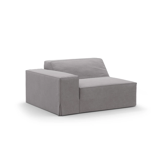 Modul Left Cover, "Jodie", 102x102x1, Warm grey