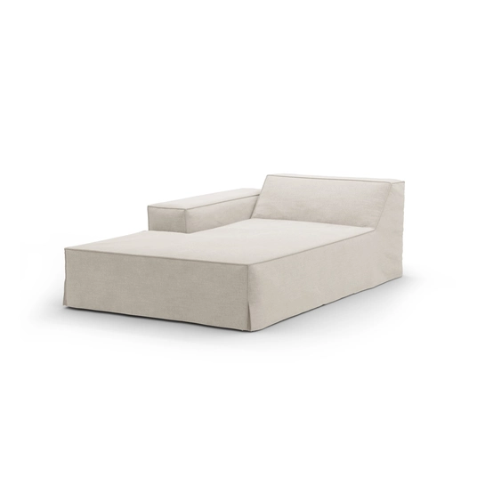 Cover for Left Modular Chaise Longue, "Jodie", 166x102x1, Natural