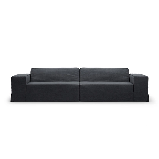 Sofa Cover, "Jodie", 244x102x1, Grey And Blue