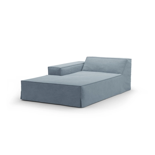 Cover for Left Modular Chaise Longue, "Jodie", 166x102x1, Muted Blue