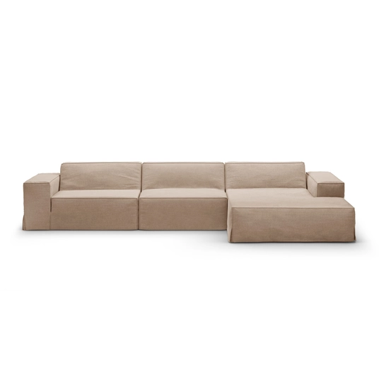 Cover for right corner sofa, "Jodie", 284x166x1, Sand