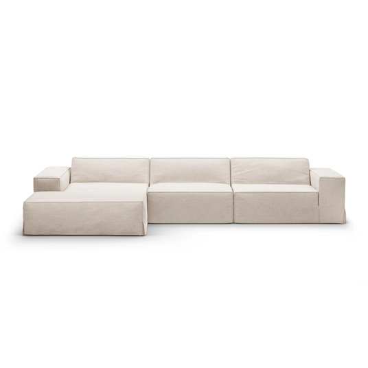 Cover for left corner sofa, "Jodie", 284x166x1, Beige