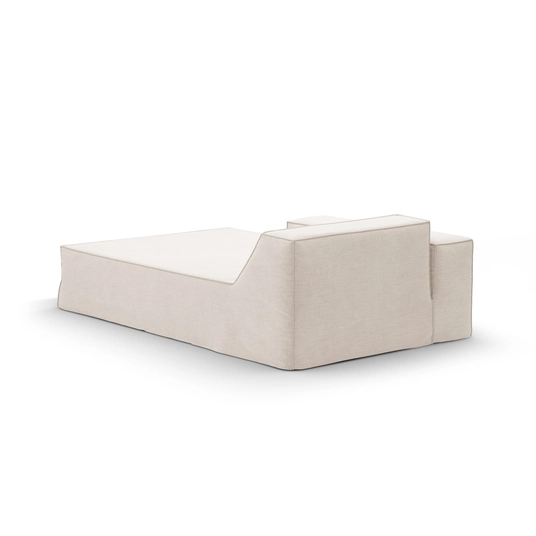 Chaise Longue Right, "Jodie", 1 Seat, 166x102x70, Beige