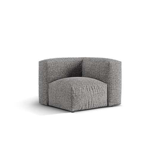 Modul Armless, "Martina", 1 Seat, 106x106x75, Graphite