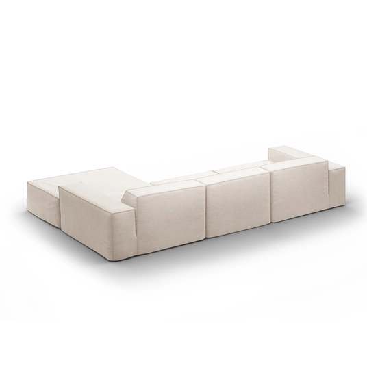 Modular Right Corner Sofa, "Jodie", 4 Seats, 284x166x70, Beige
