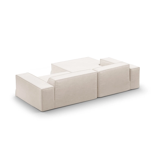 Modular Left Corner Sofa, "Jodie", 3 Seats, 224x166x70, Beige