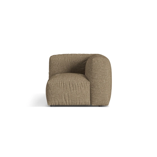 Modul Armless, "Martina", 1 Seat, 106x106x75, Cappuccino