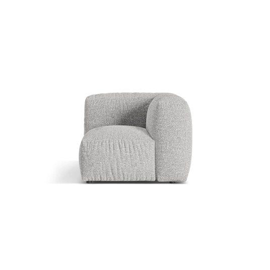 Modul Armless, "Martina", 1 Seat, 106x106x75, Silver