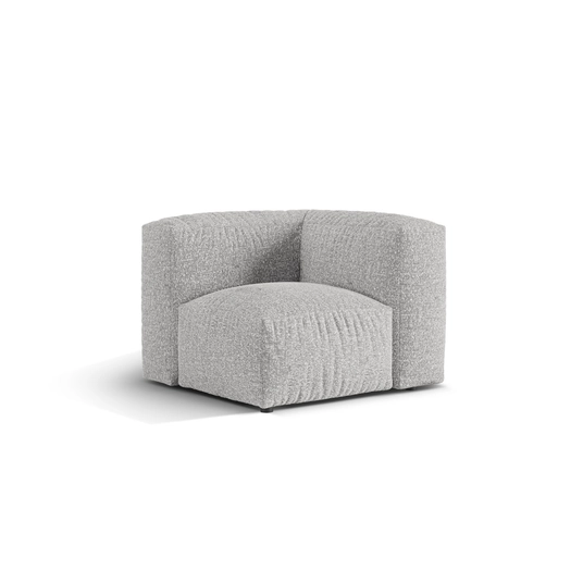 Modul Armless, "Martina", 1 Seat, 106x106x75, Silver