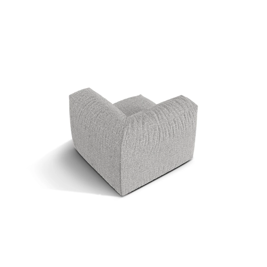 Modul Armless, "Martina", 1 Seat, 106x106x75, Silver