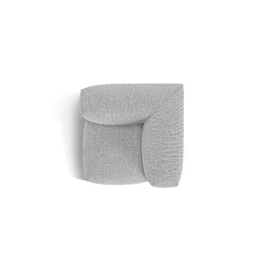 Modul Armless, "Martina", 1 Seat, 106x106x75, Silver