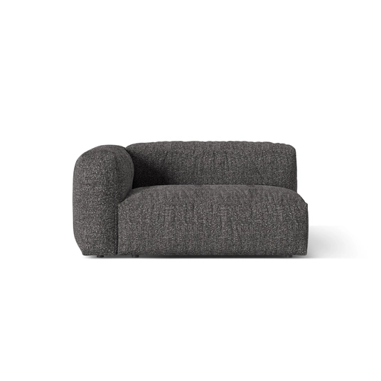 Boucle Modul Left, "Martina", 1 Seat, 160x106x75, Anthracite