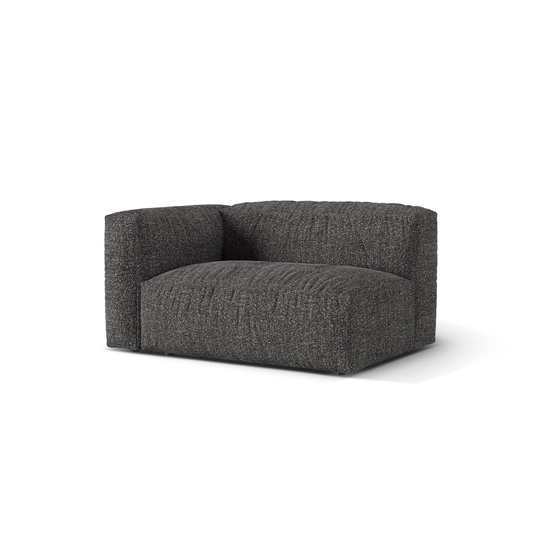 Boucle Modul Left, "Martina", 1 Seat, 160x106x75, Anthracite