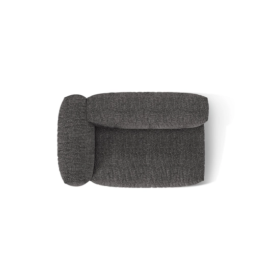 Boucle Modul Left, "Martina", 1 Seat, 160x106x75, Anthracite