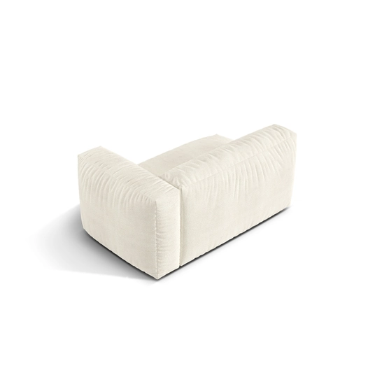 Boucle Modul Right, "Martina", 1 Seat, 160x106x75, Ivory