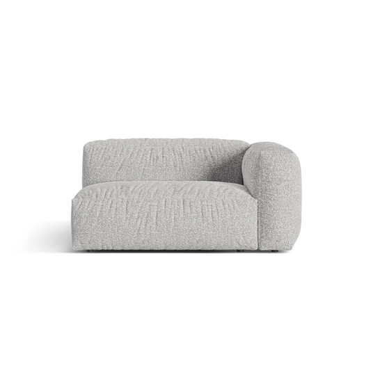 Boucle Modul Right, "Martina", 1 Seat, 160x106x75, Silver