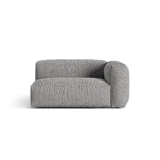 Boucle Modul Right, "Martina", 1 Seat, 160x106x75, Graphite