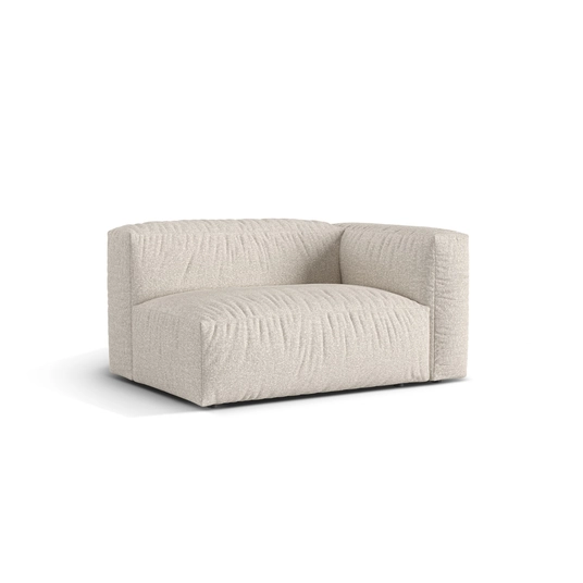 Boucle Modul Right, "Martina", 1 Seat, 160x106x75, Beige