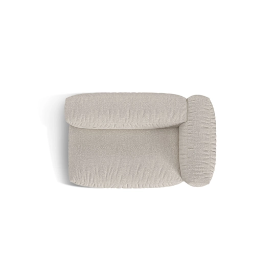 Boucle Modul Right, "Martina", 1 Seat, 160x106x75, Beige