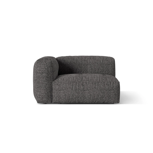 Boucle Modul Left, "Martina", 1 Seat, 120x106x75, Anthracite