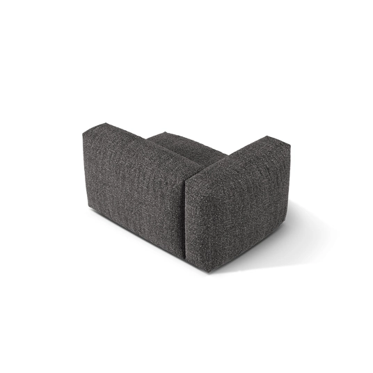 Boucle Modul Left, "Martina", 1 Seat, 120x106x75, Anthracite