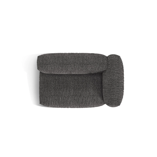 Boucle Modul Right, "Martina", 1 Seat, 160x106x75, Anthracite