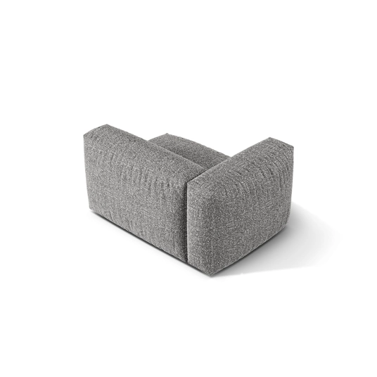 Boucle Modul Left, "Martina", 1 Seat, 120x106x75, Graphite