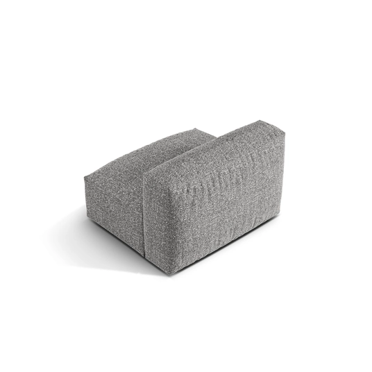 Boucle Modul Armless, "Martina", 1 Seat, 106x90x75, Graphite