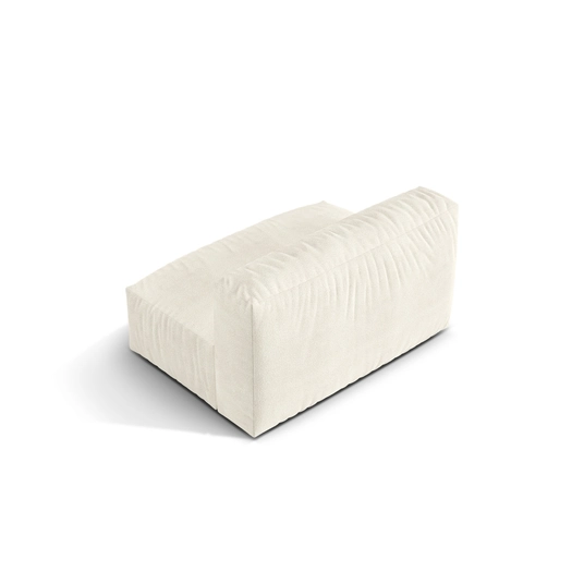 Boucle Modul Armless, "Martina", 1 Seat, 132x106x75, Ivory