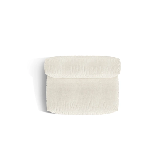 Boucle Modul Armless, "Martina", 1 Seat, 132x106x75, Ivory