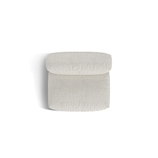 Boucle Modul Armless, "Martina", 1 Seat, 106x90x75, Grey Beige Melange