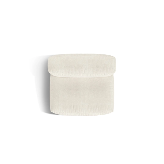 Boucle Modul Armless, "Martina", 1 Seat, 106x90x75, Ivory
