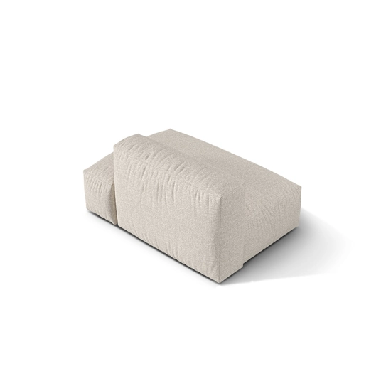 Boucle right sofa, "Martina", 2 Seats, 133x106x75, Beige