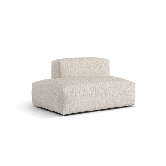 Boucle Left Sofa, "Martina", 2 Seats, 133x106x75, Beige