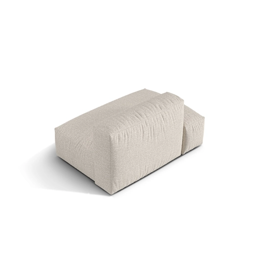 Boucle Left Sofa, "Martina", 2 Seats, 133x106x75, Beige