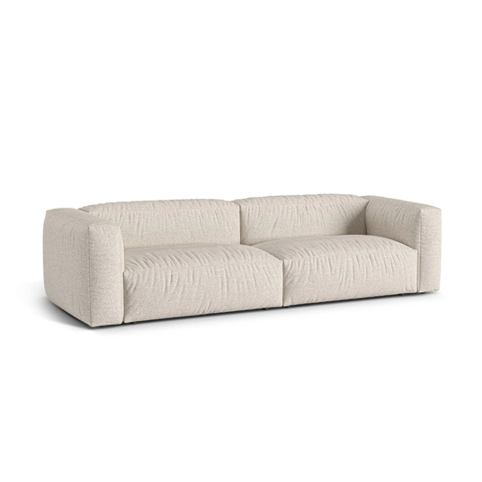 Boucle Modular Sofa, "Martina", 4 Seats, 320x106x75, Beige