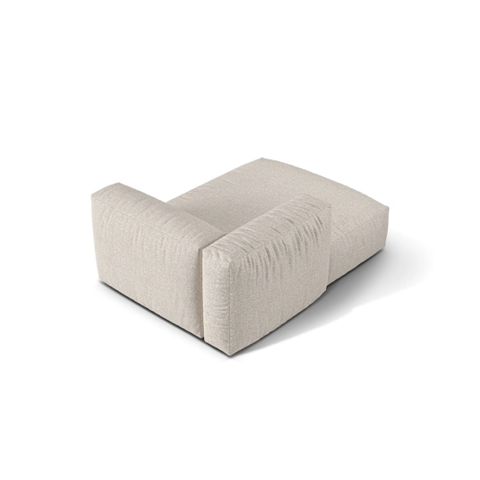Boucle Chaise Longue Left, "Martina", 1 Seat, 176x120x75, Beige