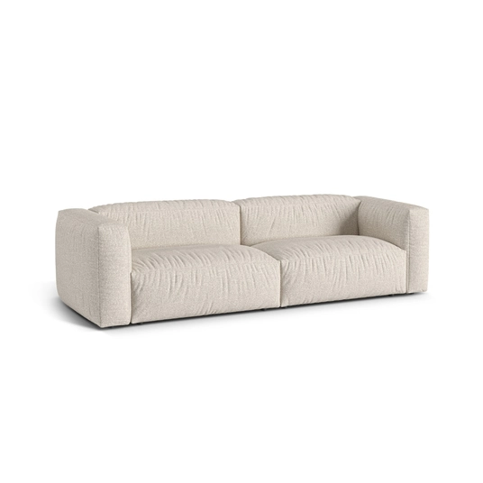Boucle Modular Sofa, "Martina", 3 Seats, 240x106x75, Beige