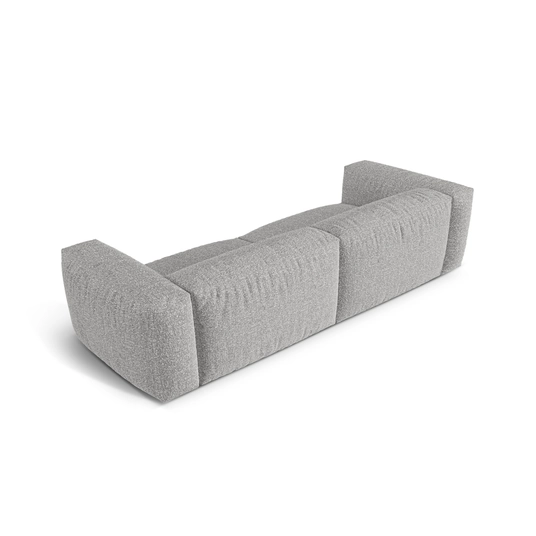 Boucle Modular Sofa, "Martina", 4 Seats, 320x106x75, Silver