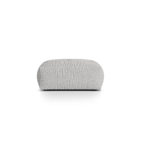 Suur pouf "Martina", 1 iste, 106x106x44, hõbedane