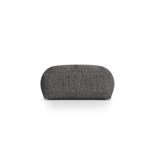 Boucle large pouf, "Martina", 1 Seat, 106x106x44, Anthracite