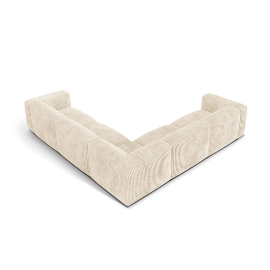Modular Symmetrical Corner Sofa, "Martina", 5 Seats, 312x312x75, Light Beige