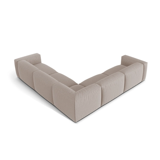 Modular Symmetrical Corner Sofa, "Martina", 5 Seats, 312x312x75, Dark Beige