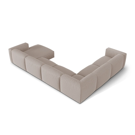 Modular Left Corner Sofa, "Martina", 6 Seats, 404x312x75, Dark Beige